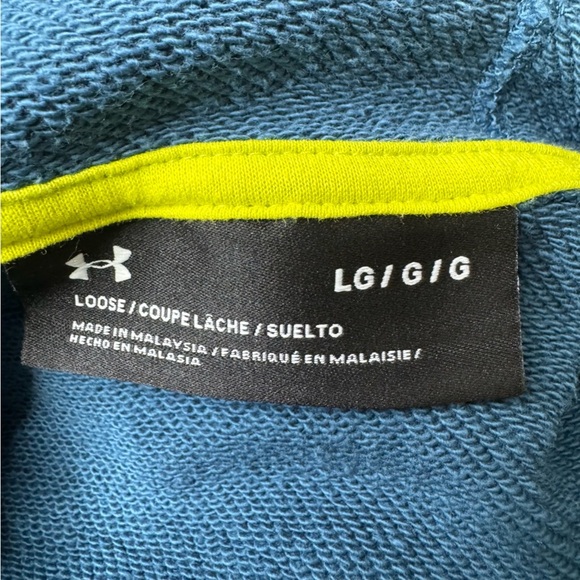 Under Armour UA BTG Terry Crop Hoodie Size Large Oversized Activewear Sporty - Picture 12 of 14